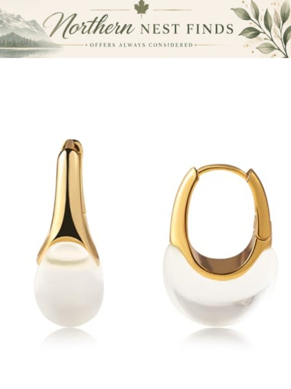 14k Gold Plated Acrylic Hoop Earrings Hypoallergenic Lightweight